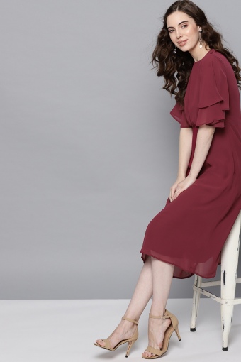 4583199f-67a6-48f6-a109-99d5be571c2a1560754567158-Carlton-London-Women-Burgundy-Fit-and-Flare-Dress-1251560754-5